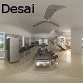 Ruturaj Desai - Kitchen Panoramic View Spain - Mixed Media